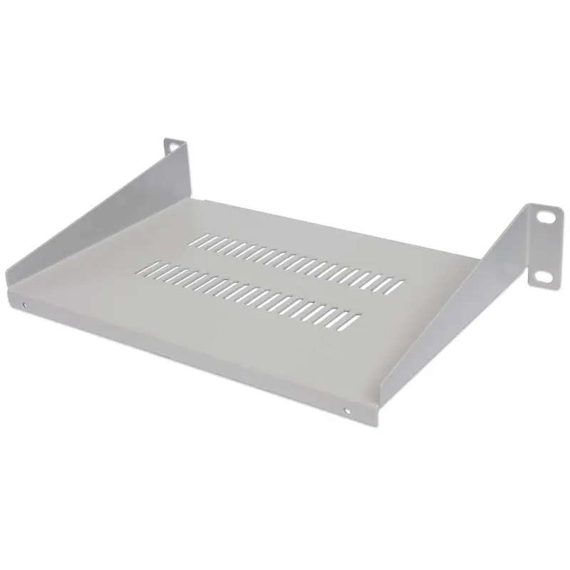 10" Fachboden zur Frontmontage, 1 HE, 150 mm Tiefe, grau