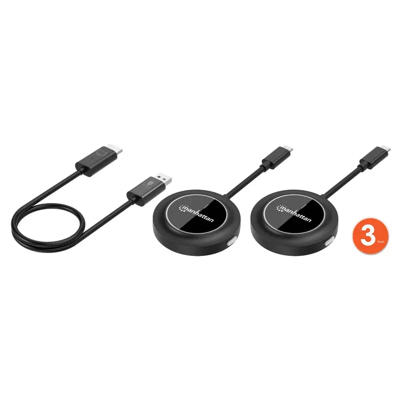 1080p Wireless HDMI-Display-Präsentationsset mit 2 USB-C-Sendemodulen