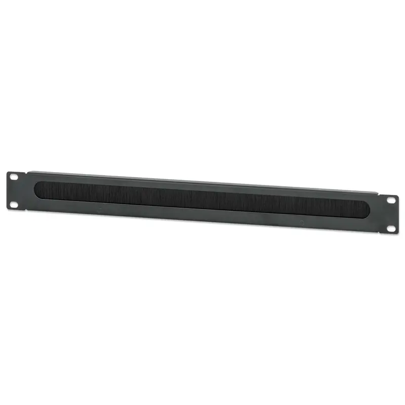 19" Kabeldurchführung, 1 HE, schwarz
