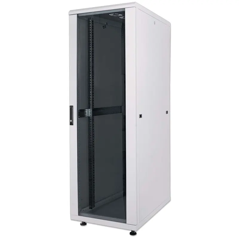 19" Netzwerkschrank, Standard Line, 36 HE, 800 (T) x 800 (B) mm, grau