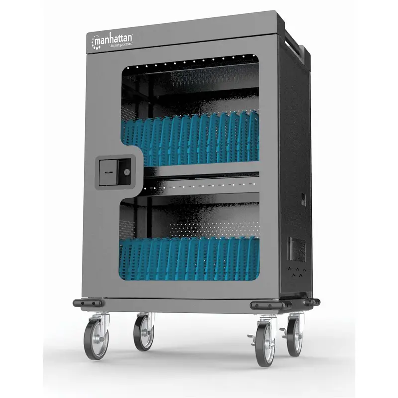 32-Port USB-C Ladeschrank auf Rollen - 18W pro Port