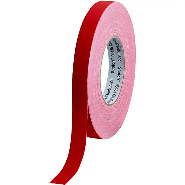 3M Imprägniertes Gewebeband 19 mm x 50 m, rot 9545N R19