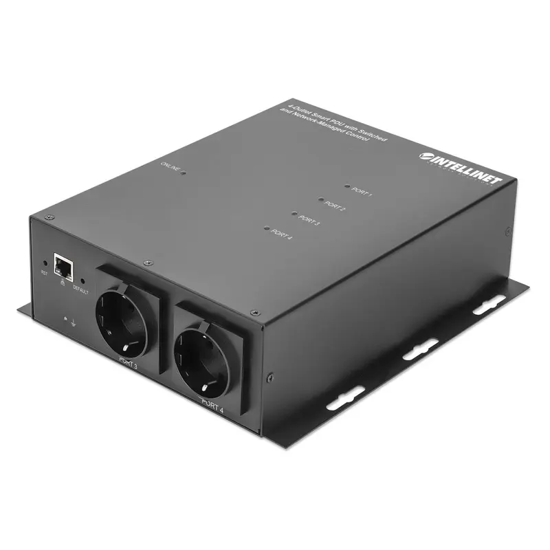 4-fach Smart PDU mit schaltbaren Steckdosen und Netzwerk-Management