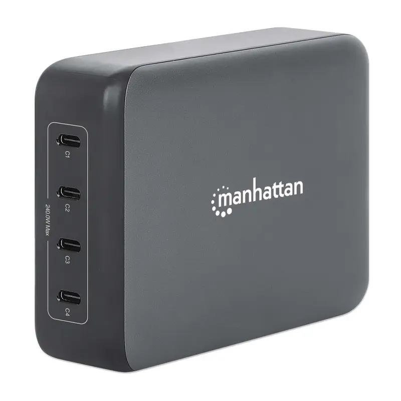4-Port GaN USB Power Delivery-Ladestation 240 W / PD 3.1