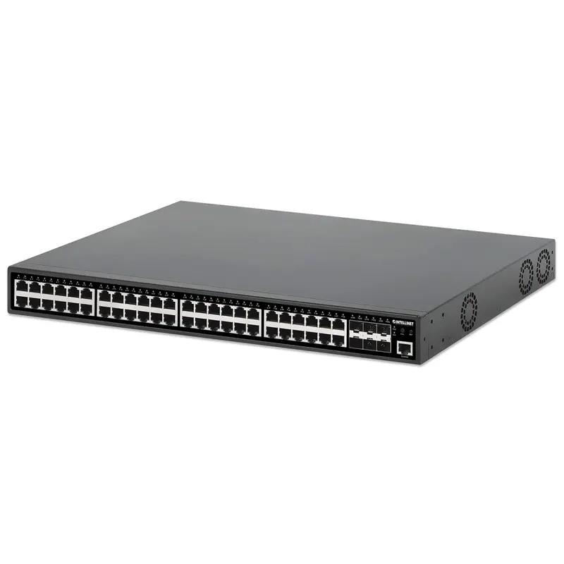 54-Port L2+ Fully Managed PoE+ Switch mit 48 Gigabit Ethernet-Ports und 6 SFP+ Uplinks