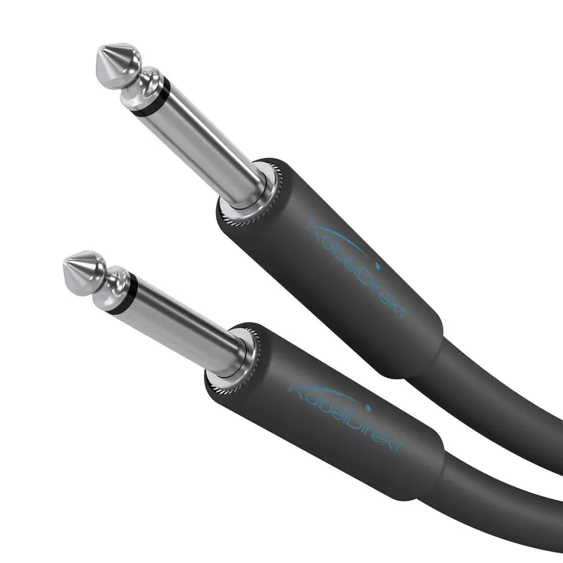 6,3mm Instrumentenkabel / Gitarrenkabel - Audio Kabel für den Anschluss von E-Gitarre an einen Verstärker