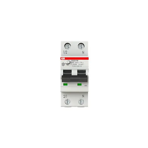 ABB FI/LS-Schalter 10kA, 1p+N10kA, 1p+N DS201MA-B10/0,03