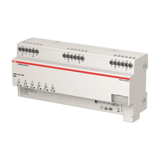 ABB LED-Dimmer 6x315 W/VA  UD/S6.315.2.1 KNX REG-Universal-Dimmaktoren