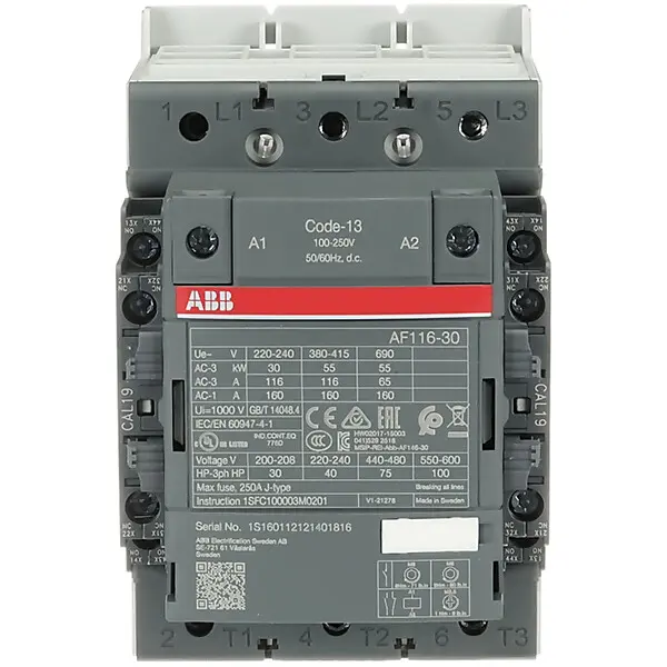 ABB Schütz 100-250V AC/DC AF116-30-22-13