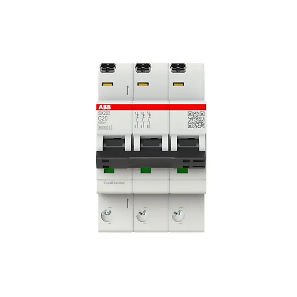 ABB Sicherungsautomat Flexline 6kA, 20A,3P SX203-C20