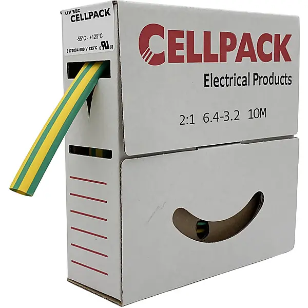 BBC Cellpack Schrumpfschlauch in Abrollbox 10m SB 6.4-3.2 gg