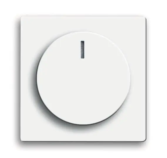 BJ Zentralscheibe für        6540-84-102   Drehdimmer   davos/studioweiß
