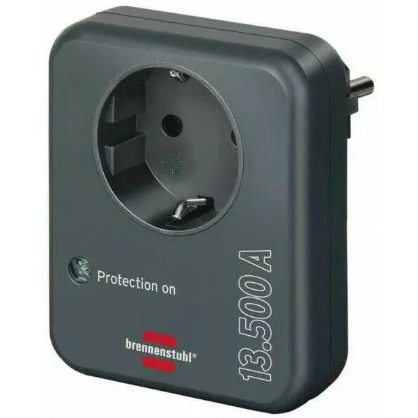 Brennenstuhl 1506996 Steckdosenadapter mit Überspannungsschutz 13.500A