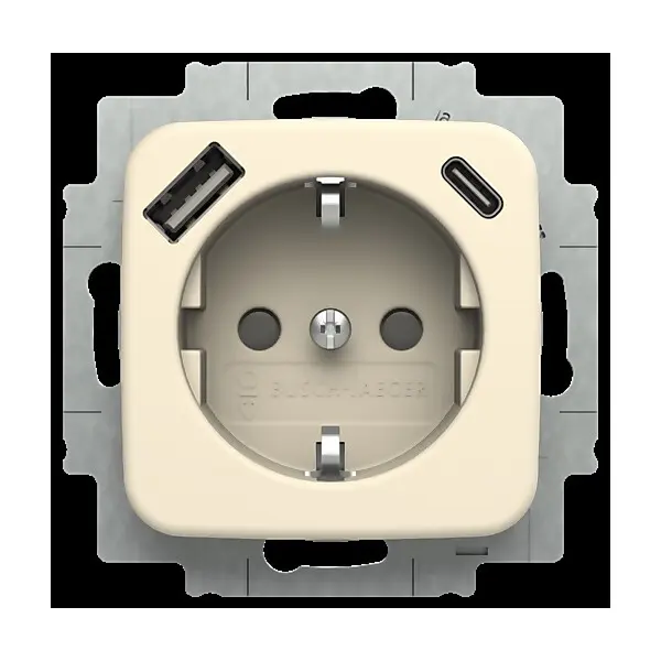 Busch-Jaeger SCHUKO Steckdose USB-A+C 20 EUCB2USBAC-212