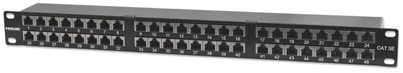 Cat5e 48-Port Patchpanel, geschirmt, 1 HE