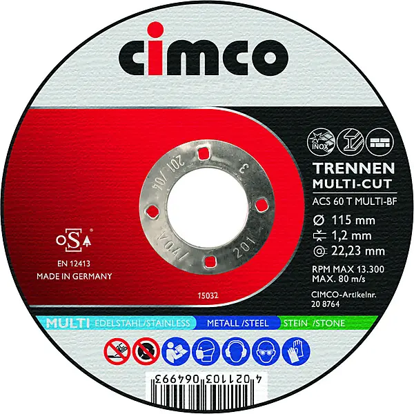 CIMCO Trennscheiben MULTI-CUT 10x 115x1,2mm 206844 (VE10)