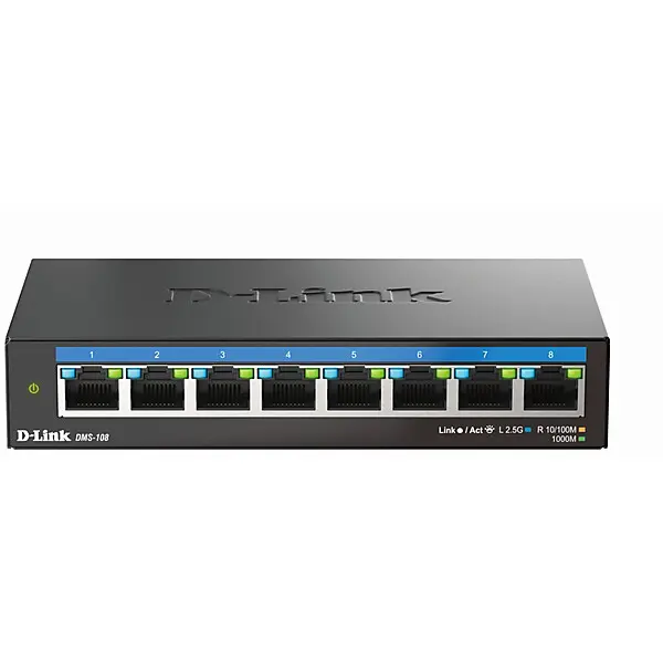 D-Link 8-Port Switch Multi-Gigabit DMS-108/E