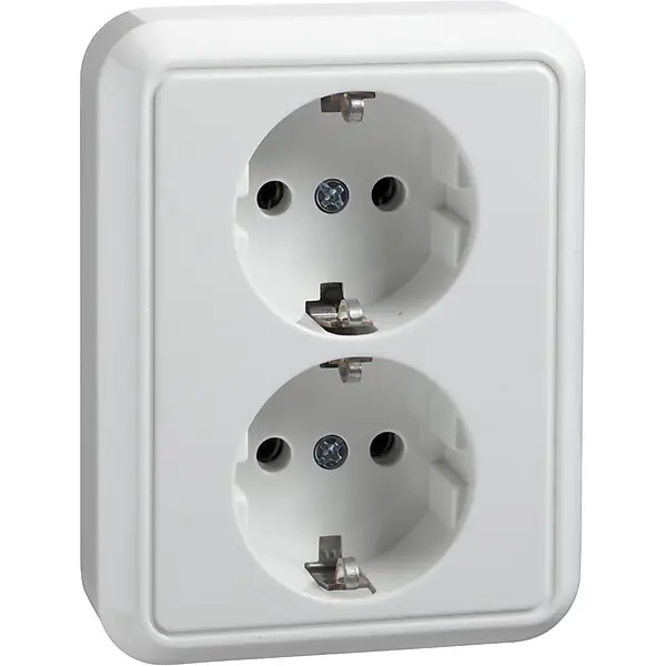 ELSO Steckdose 2f.rw halbversenkt 235404