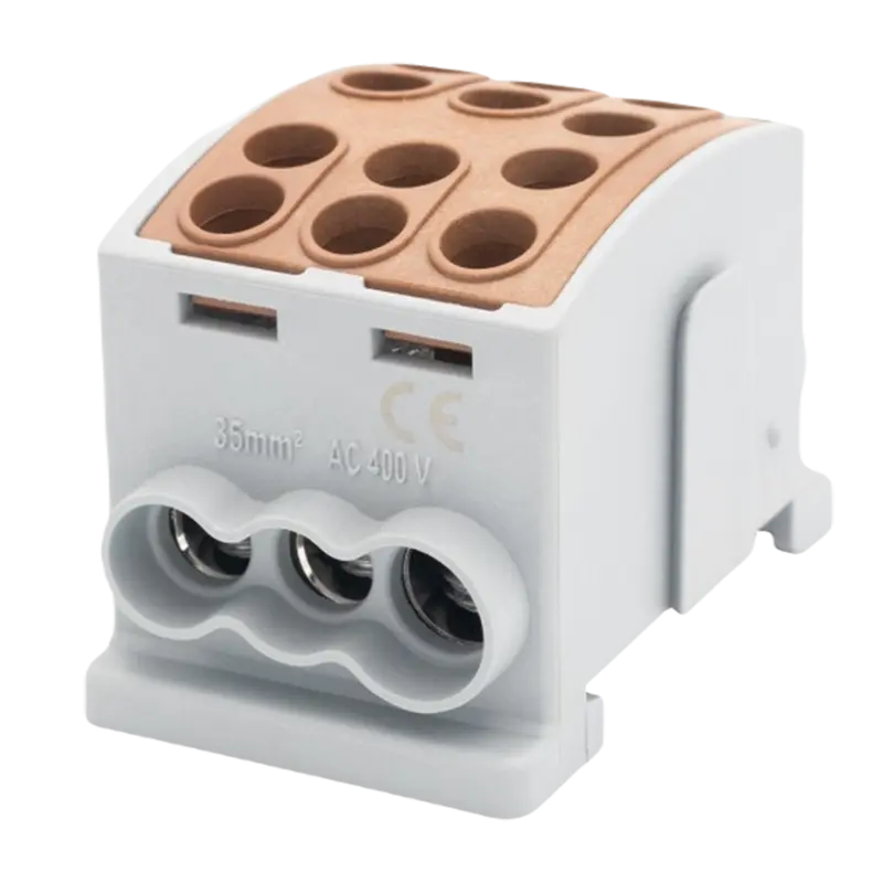 F-ELEKTRO F2.0376 Klemme HLK 125A-3 (1x35,2x25 / 1x35,2x25) - braun