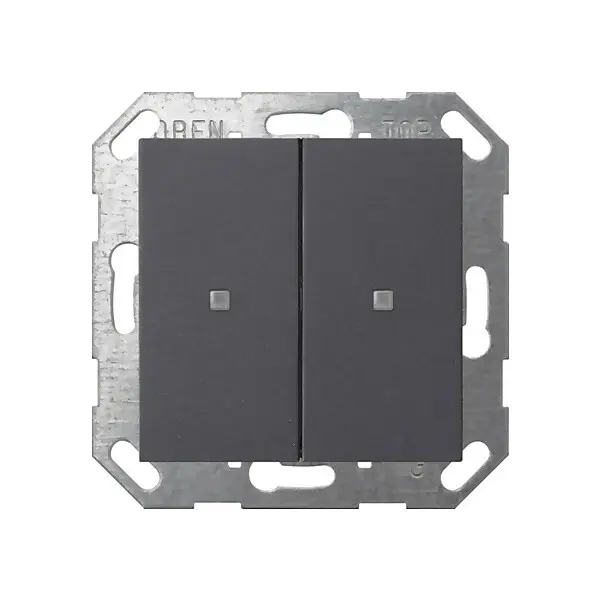 Gira Taster Wippe KNX, 2f, Anthrazit 517328