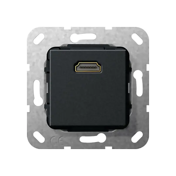 Gira UP Tragring HDMI sw matt Kabelpeitsche 567010