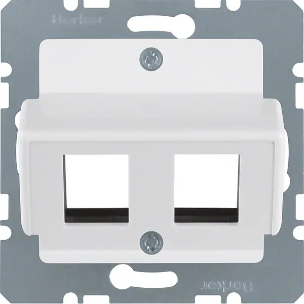 Hager/Berk Zentralplatte pws f.Krone Modular-Jack 146409