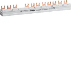 HAGER KDN363F Phasenschiene 3P Gabel 10qmm