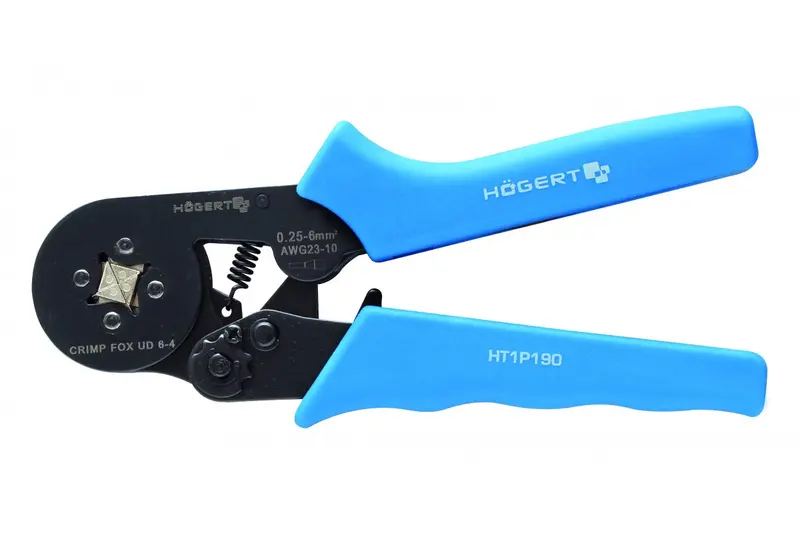 Högert Technik Crimpzange für Aderendhülsen von 0,25mm² - 6mm² (23-10 AWG)