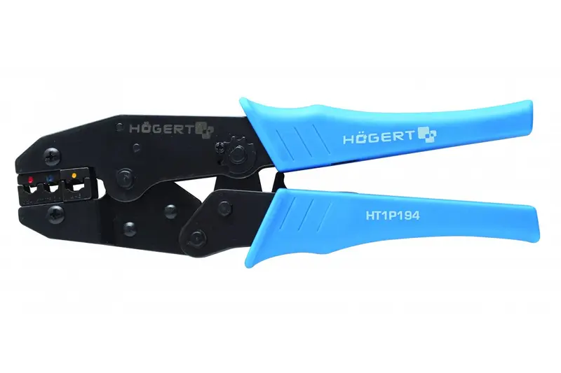 Högert Technik Crimpzange für isolierteKabelschuhe 220mm