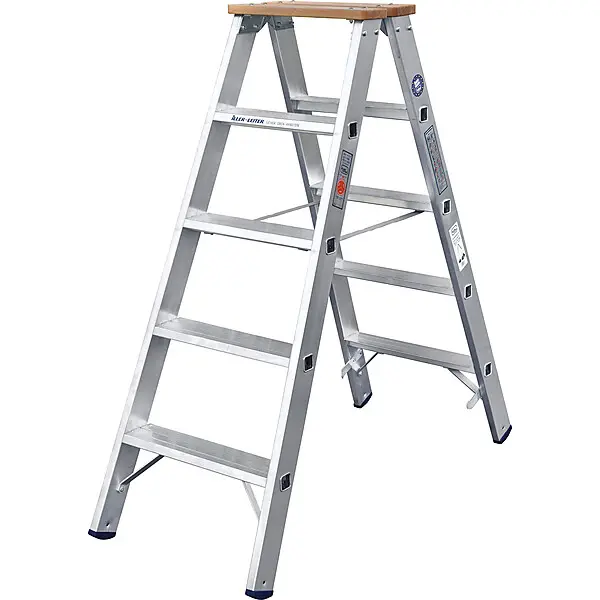 ILLER-LEITER Stufenstehleiter beidseit. 5 Stufen 51705