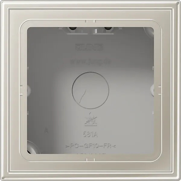 JUNG AP-Kappe 1-fach eds lack angeformter Rahmen ES 2581 A-L
