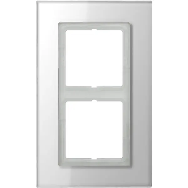 JUNG Glasrahmen 2-fach aws waage/senkrecht LSP 982 GL WW