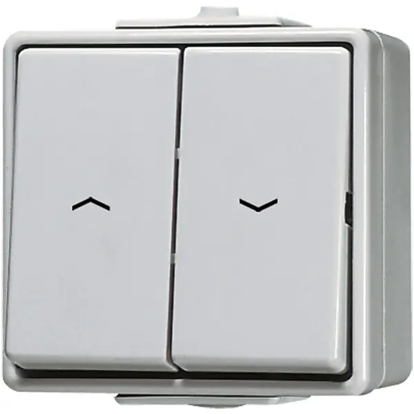JUNG Jalousie-Wippschalter ws 10AX 250V Sch.1-pol. 609 VW