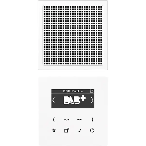 JUNG Smart DAB+ Digitalradio Set Mono 1LS DAB LS1 WW