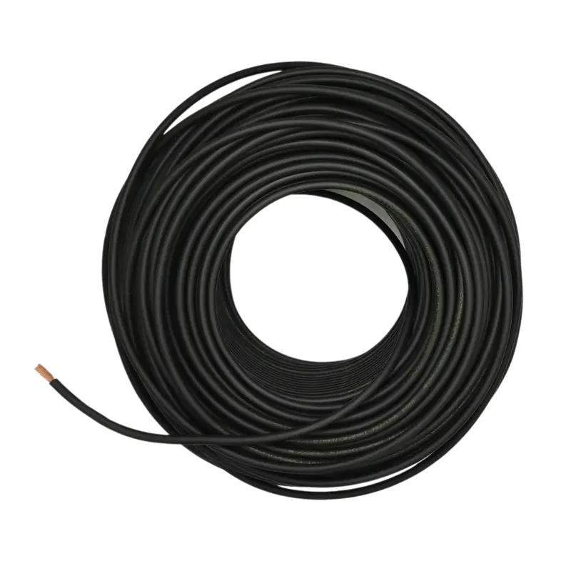 Kabel 10,00mm² (H07V-K) 100 Meter / 450-750V / schwarz
