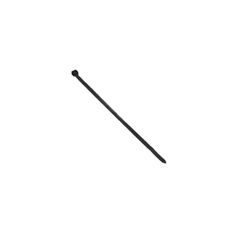 Kabelbinder, schwarz, UV-beständig, Breite 7,5mm, Länge 300mm, 100 Stück.