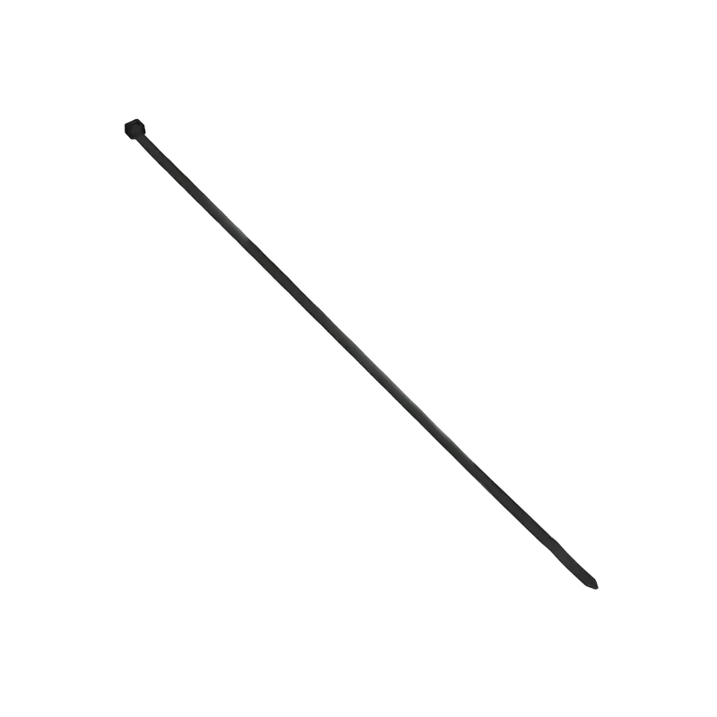 Kabelbinder, schwarz, UV-beständig, Breite 7,5mm, Länge 500mm, 100 Stück.