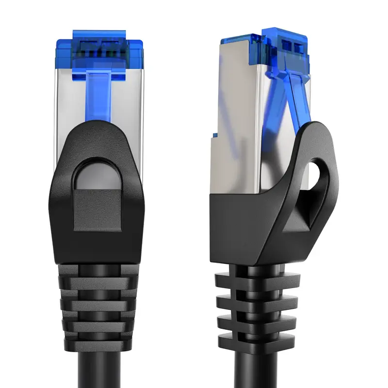 KabelDirekt CAT 6 Netzwerkkabel F/UTP, Ethernet, LAN & Patch Kabel, schwarz/silber