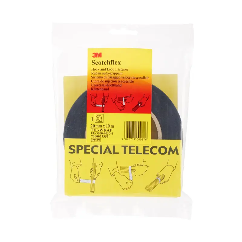Klett-Kabelbinder Scotchflex FE-5100, 20 mm x 10 m Rolle