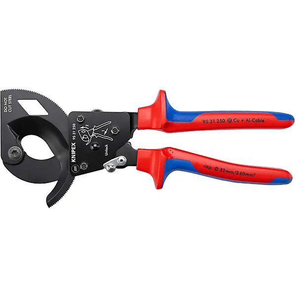 KNIPEX Kabelschneider Ratschenprinz. 250mm 95 31 250