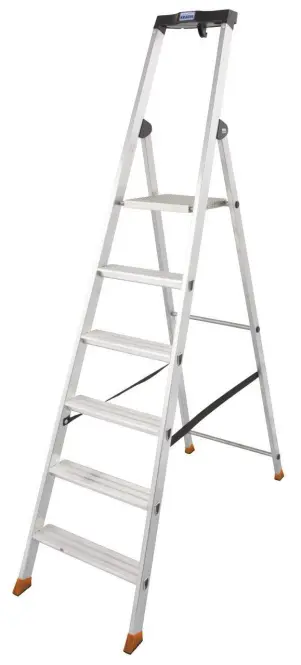 Krause Stufenstehleiter 6 Stufen               MONTO Solido               126658