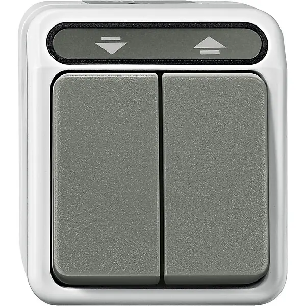 Merten Rollladentaster 1-polig lichtgrau MEG3755-8029