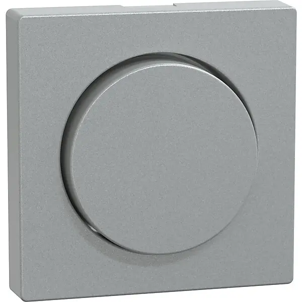 Merten Zentralplatte alu mit Drehkknopf MEG5250-0460