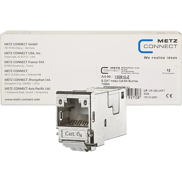 METZ CONNECT E-DATmodul Cat.6A Buchse 130910-Z