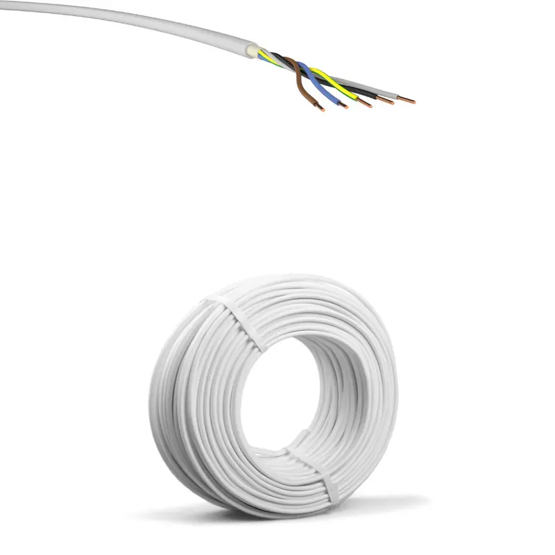 NYM-J 5x1,5mm² Stromkabel 300/500V PVC,VDE,ECA 100m rund