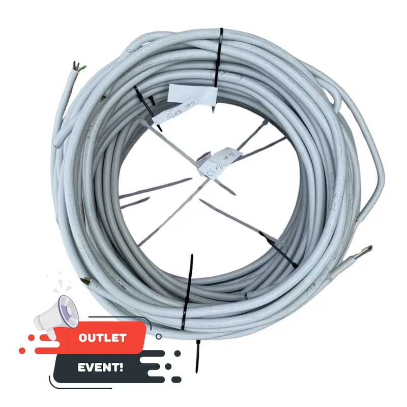 NYM-J 5x1,5mm² Stromkabel 300/500V PVC,VDE,ECA 20m rund OUTLET