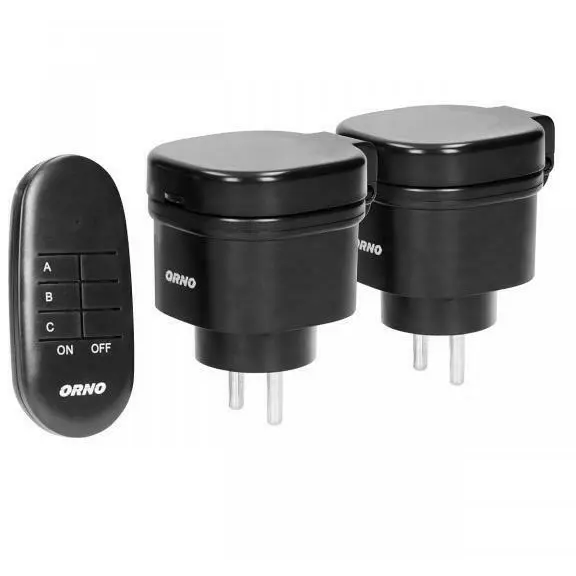 Orno Funksteckdosen-Set outdoor mit Fernbedienung IP44 max. 3000W