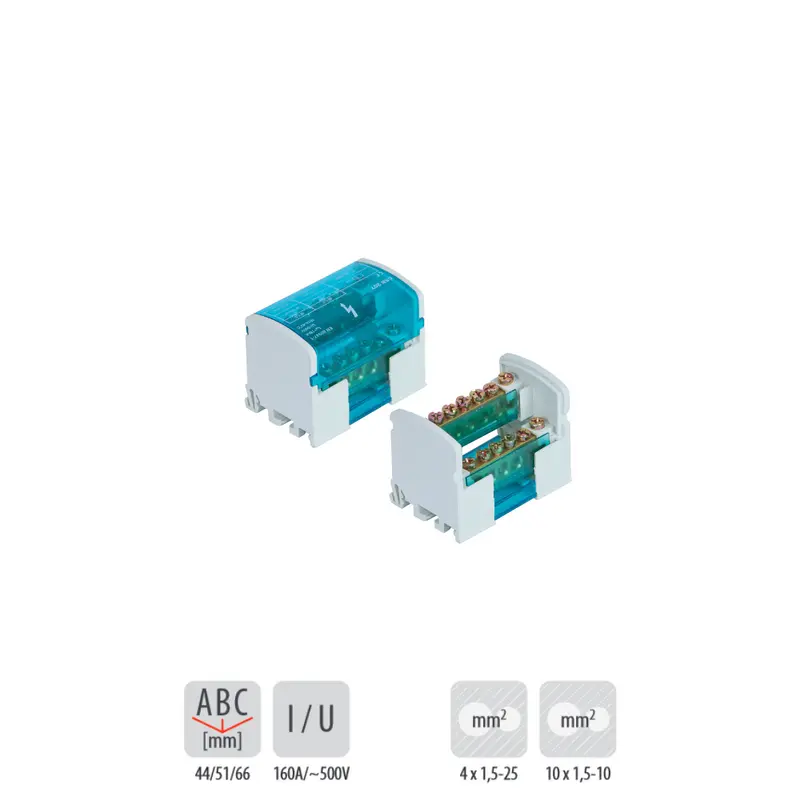 PAWBOL E.4073 Verteilerblock 2x7 - 100A