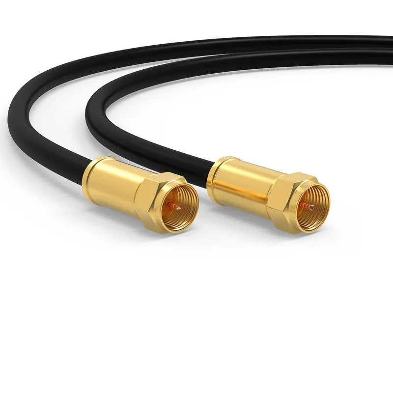RedStar24 SAT Kabel 135 dB – F-Stecker auf F-Stecker – Satellitenkabel / Antennenkabel – UHD, DVB-S2, DVB-C, Kabelinternet – Schwarz/Weiß – 1m bis 20m