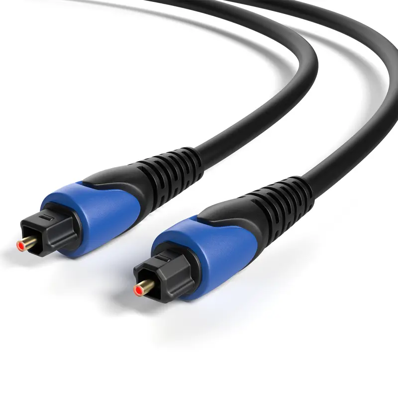 RedStar24 Toslink Audiokabel – Optisches Digital Audio Kabel (SPDIF, LWL) 1m–5m flexibel, vergoldete Kontakte